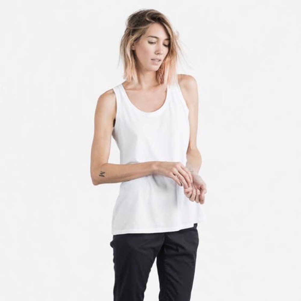 Everlane cotton tank white